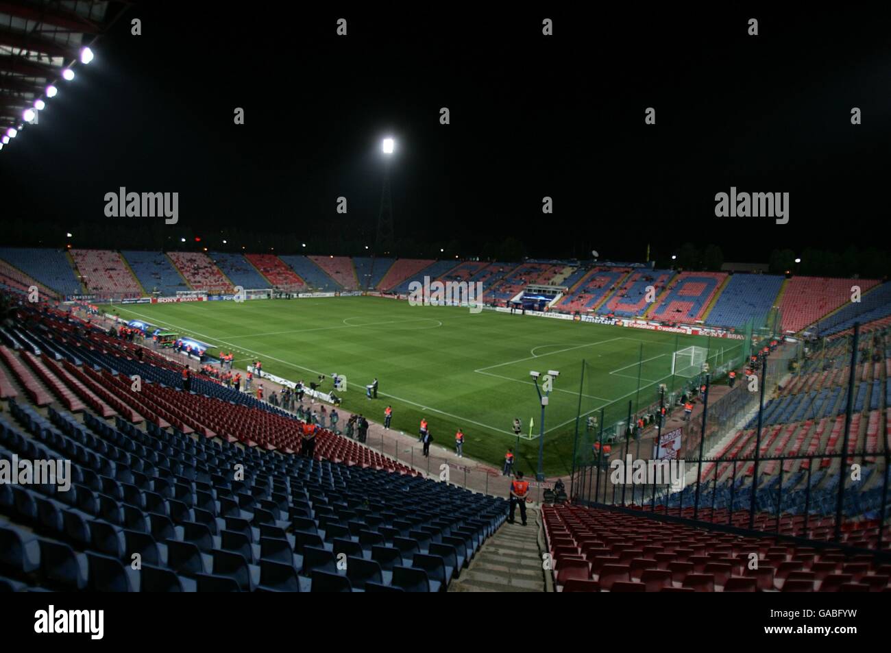 Split, Croatia - August 9 2018: Sunset over the Poljud Stadium, Hajduk Split  vs Steaua Bucharest in a UEFA Europa League qualifying game Stock Photo -  Alamy