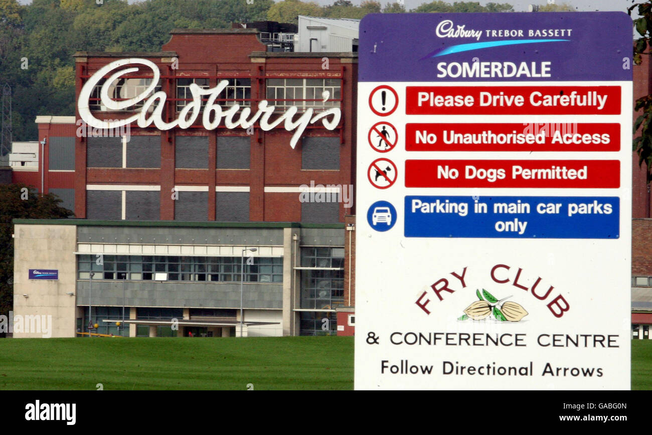General view of the Cadbury factory in Keynsham, Bristol, which Cadbury