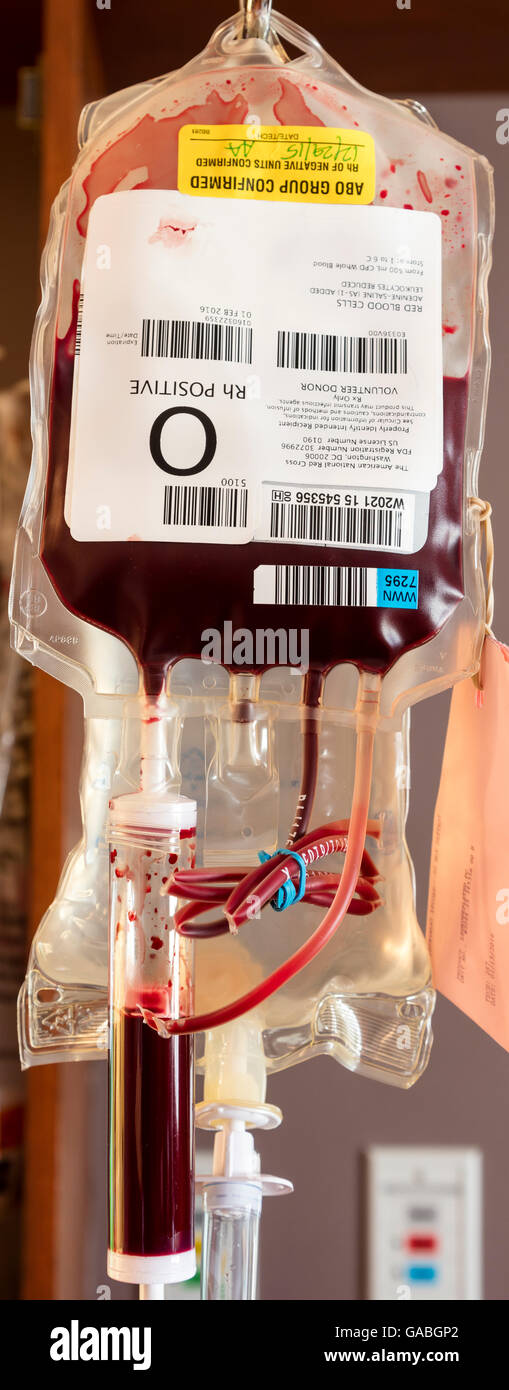 blood transfusion Stock Photo