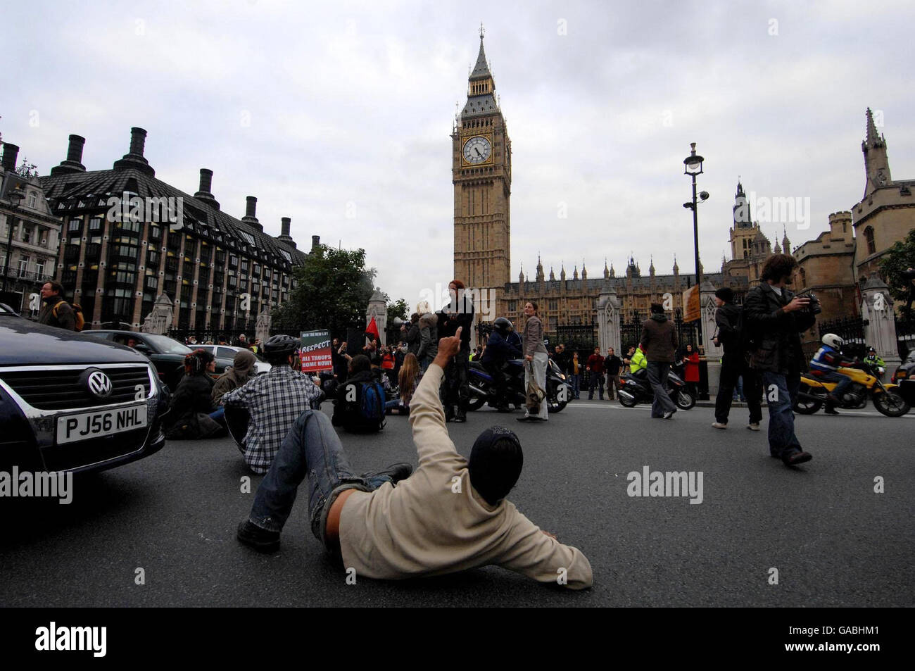 Anti-war protest in Trafalgar Square, London Stock Photo - Alamy