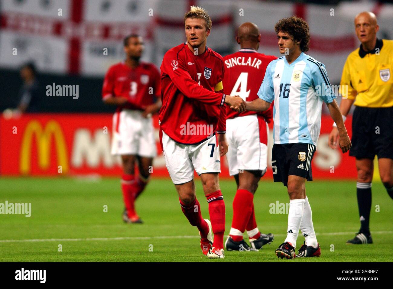 Soccer - FIFA World Cup 2002 - Group F - Argentina v England Stock ...