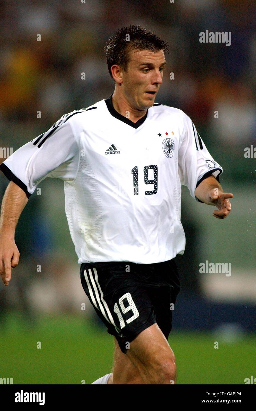 Soccer - FIFA World Cup 2002 - Group E - Cameroon v Germany. Bernd Schneider, Germany Stock Photo