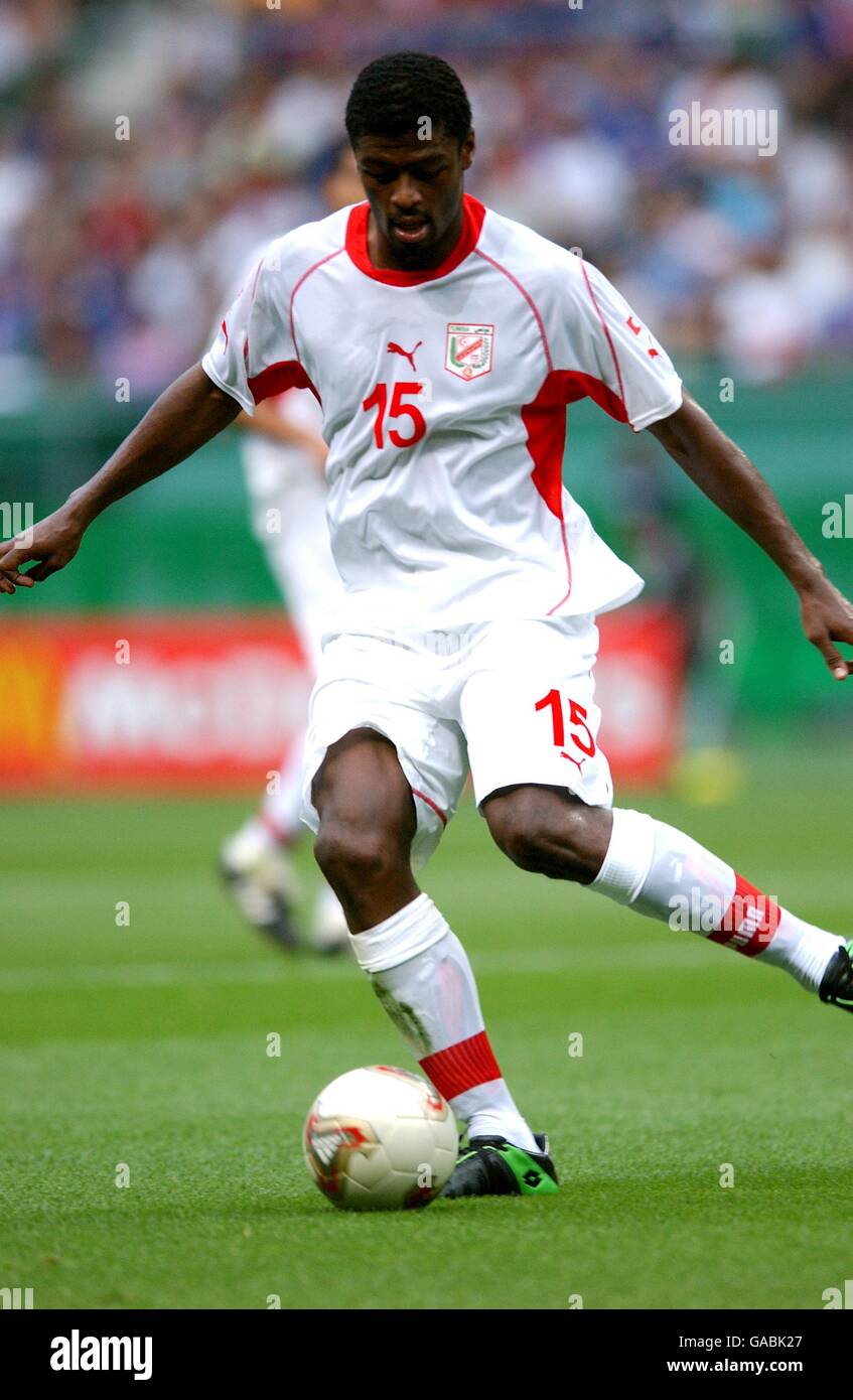 Soccer fifa world cup 2002 tunisia v belgium group h hi-res stock