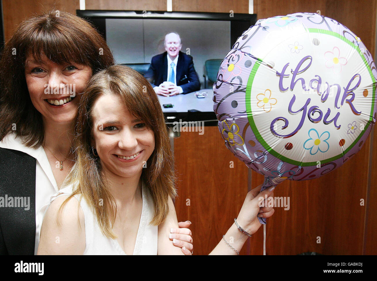 Woman marks 20th anniversary of baby heart transplant Stock Photo