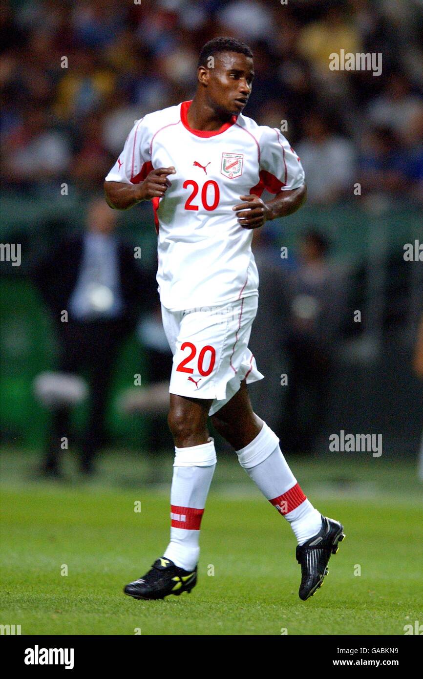 adidas 2002 FIFA World Cup Final ドイツ代表 Soccer - FIFA World Cup 2002 - Group H - Tunisia v Belgium Stock
