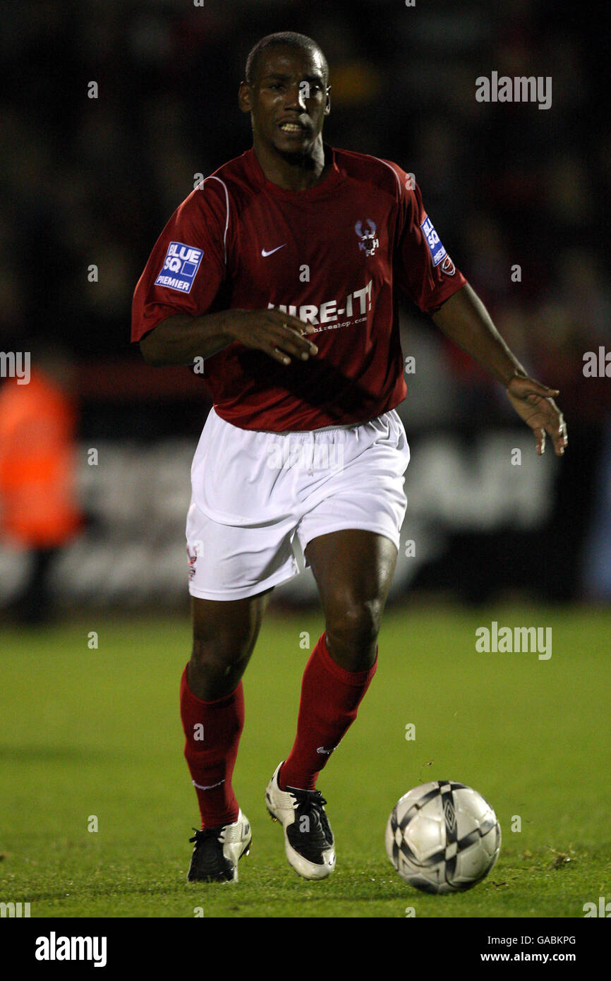 Kidderminster Harriers v Halifax Town Aggborough Stadium. Michael