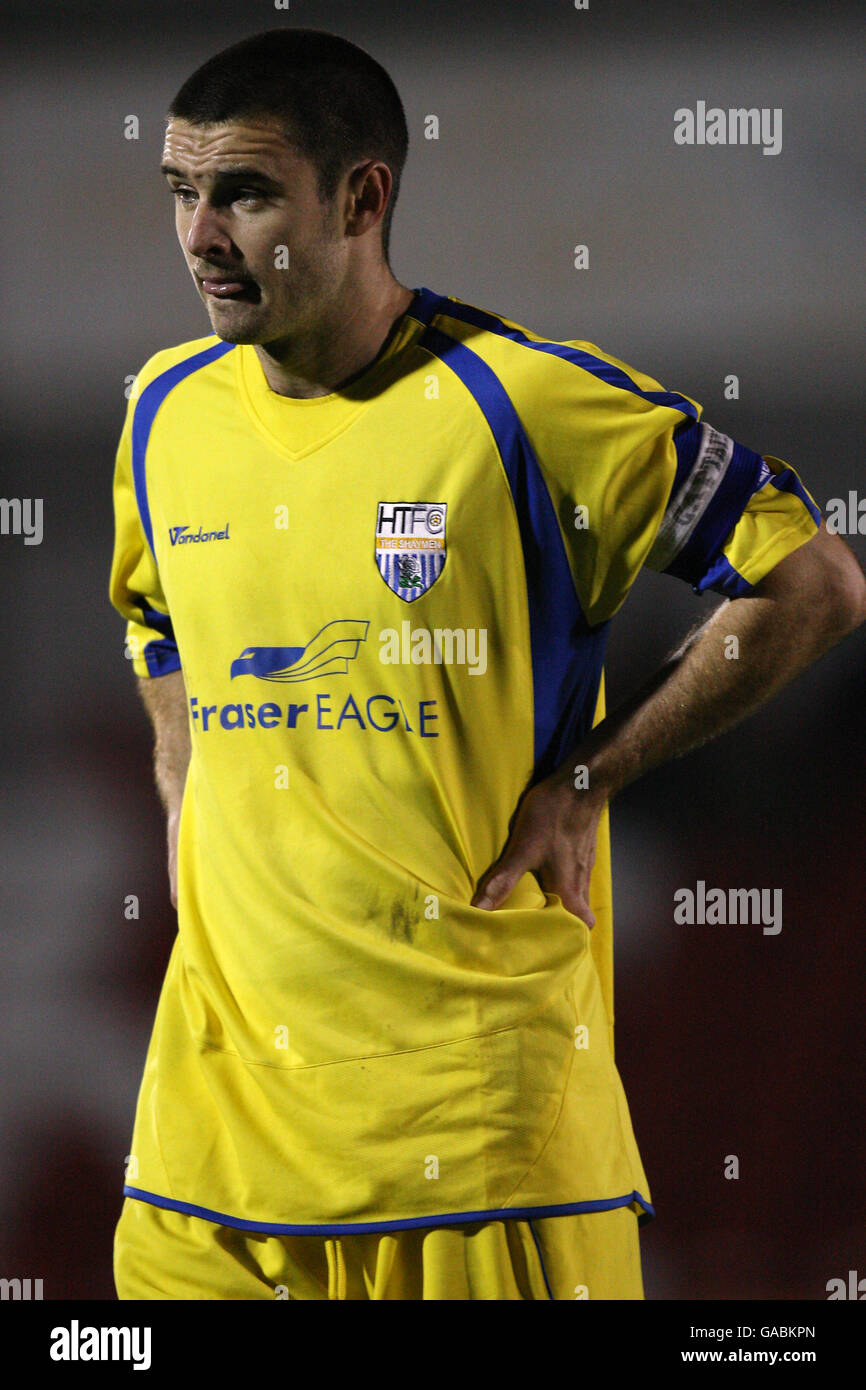 Kidderminster Harriers v Halifax Town Aggborough Stadium Stock Photo