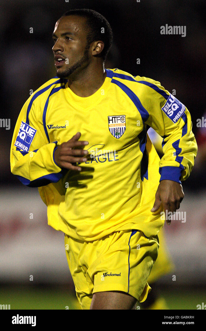 Kidderminster Harriers v Halifax Town Aggborough Stadium. Alex Bailey