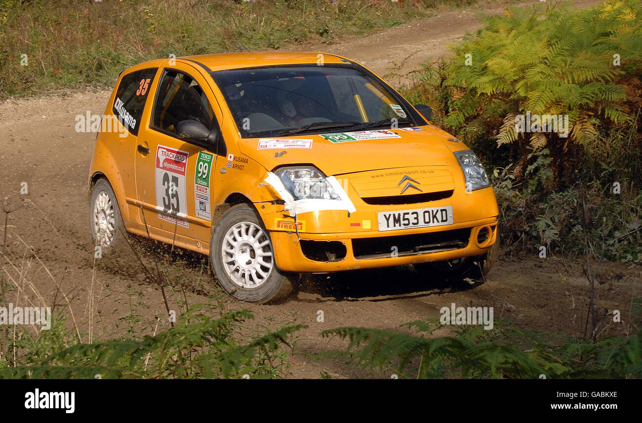 Rally - Trackrod Rally Yorkshire - Cropton Forest Stock Photo