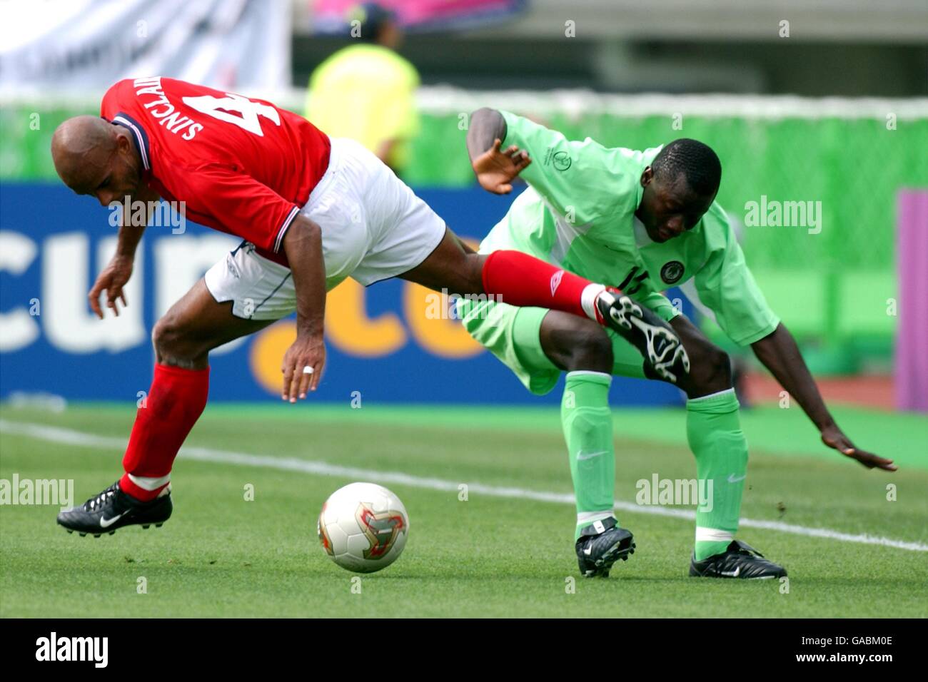 Soccer - FIFA World Cup 2002 - Group F - Nigeria v England Stock Photo