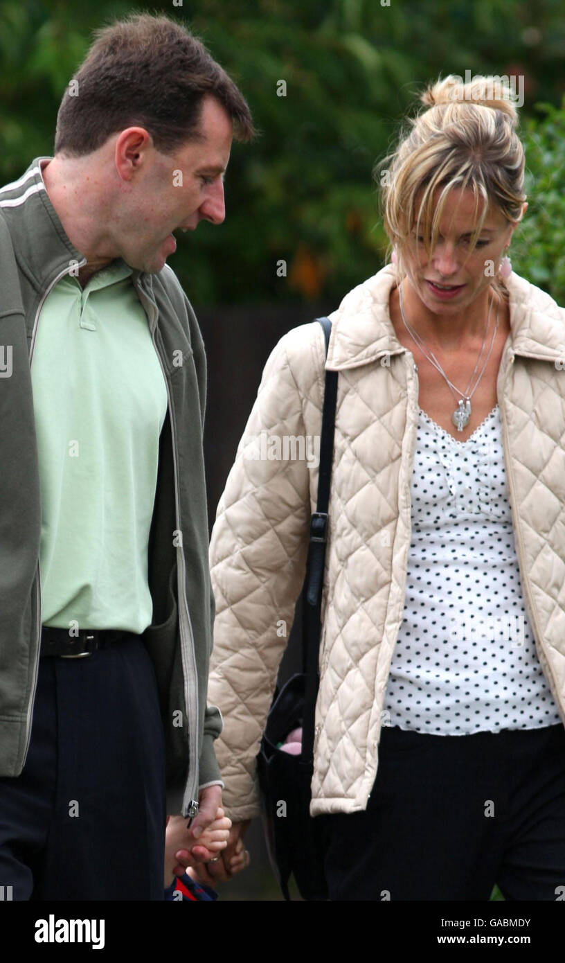 Kate and Gerry McCann, parents of missing four-year-old Madeleine, walk back to their home in Rothley, Leicestershire, after attending the Morning Mass Sacred Heart Church in Rothley.PRESS ASSOCIATION Photo Picture date Sunday September 23 2007. See PA story Photo credit should read Chris Radburn/PA Wire Stock Photo