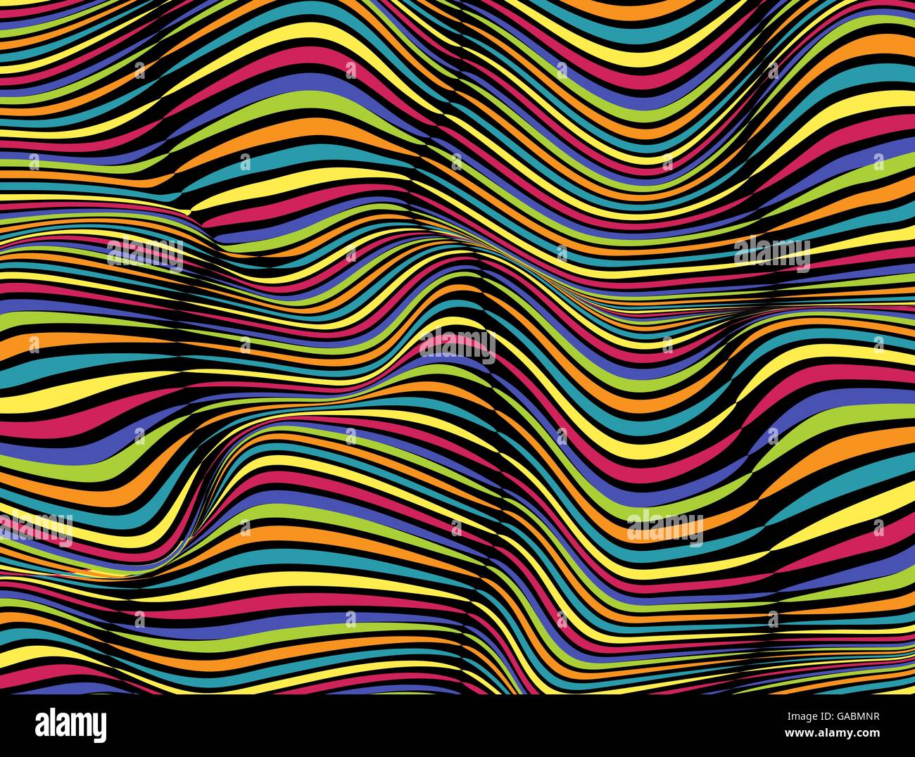 Abstract Wave Zebra Pattern Background. Vector Illustration Stock ...