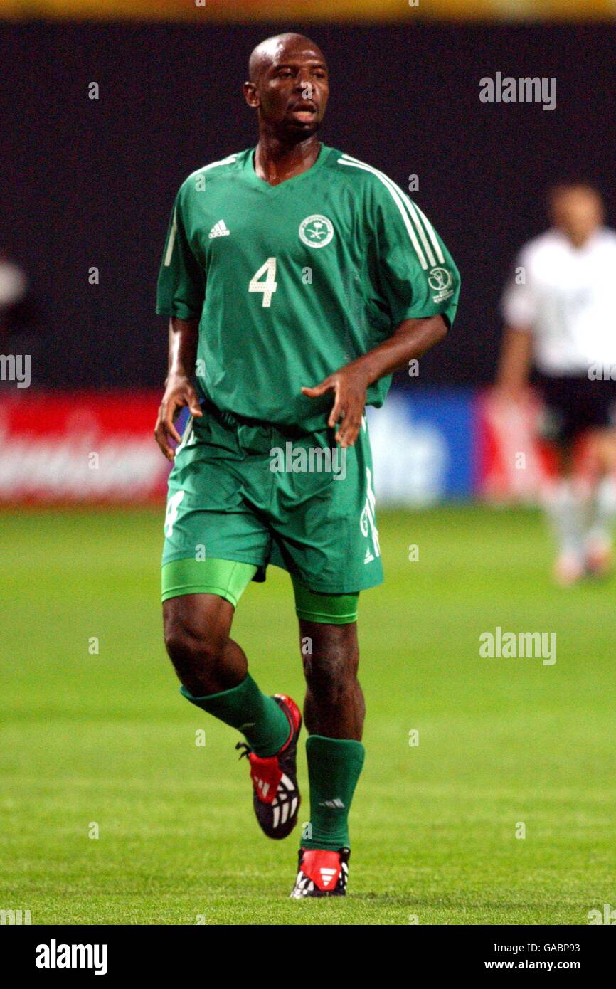 Soccer - FIFA World Cup 2002 - Group E - Germany v Saudi Arabia. Abdullah Sulaiman Zubromawi, Saudi Arabia Stock Photo