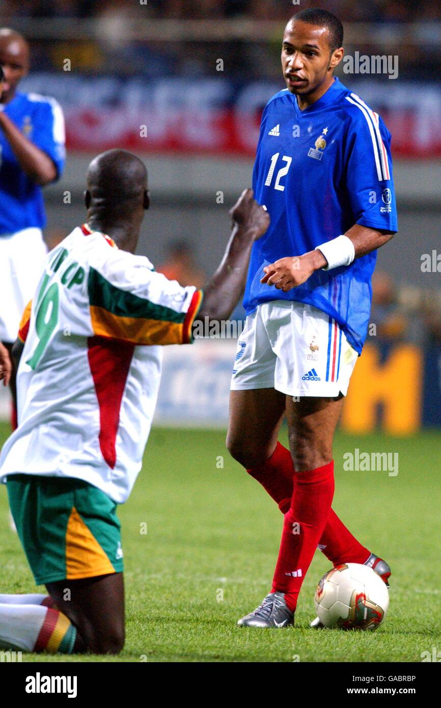 Senegal's Papa Bouba Diop celebrates scoring against France Stock Photo -  Alamy