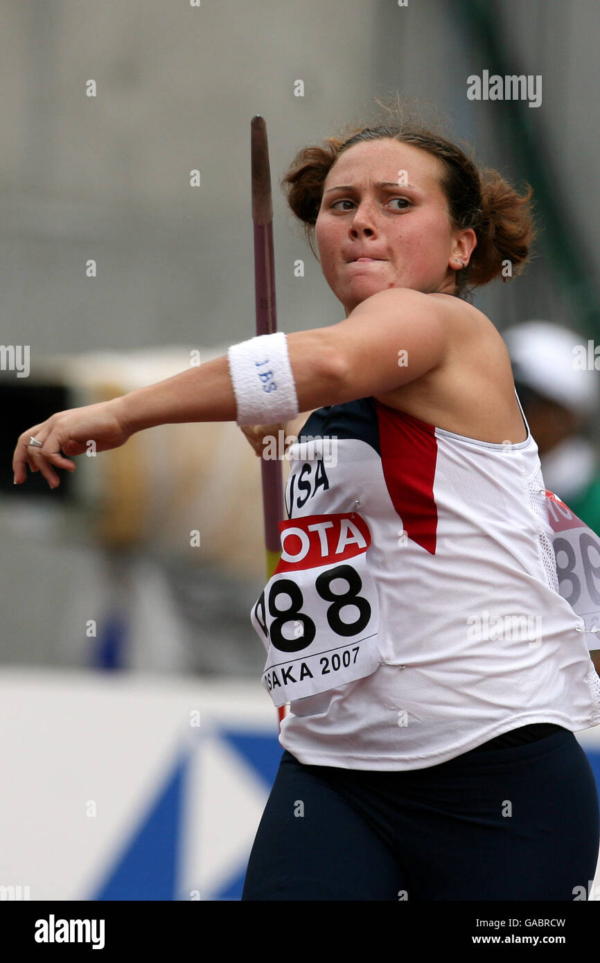 Usas dana pounds competes in the javelin hires stock photography and