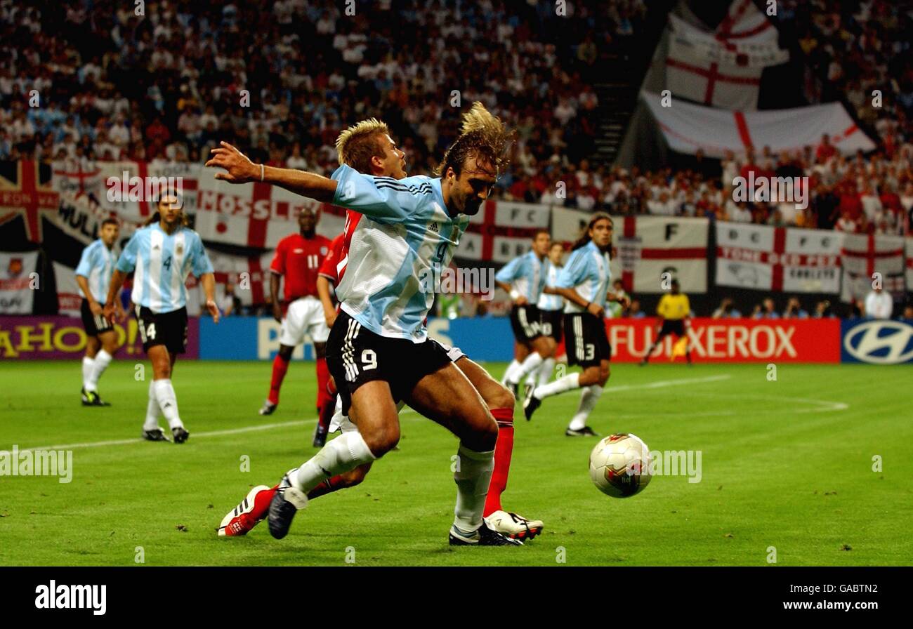 Soccer - FIFA World Cup 2002 - Group F - Argentina v England Stock Photo