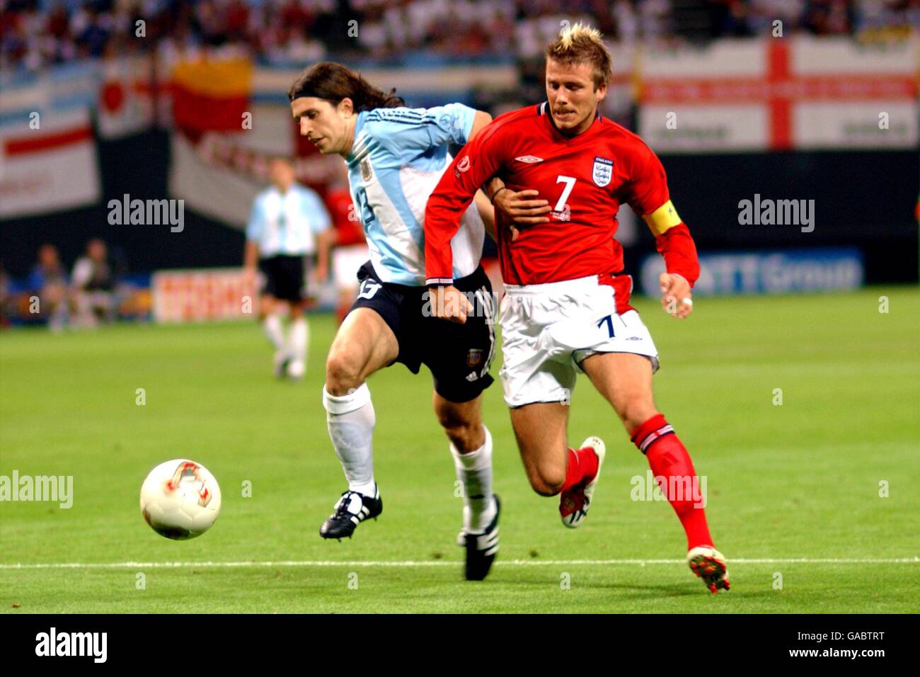Soccer - FIFA World Cup 2002 - Group F - Argentina v England Stock