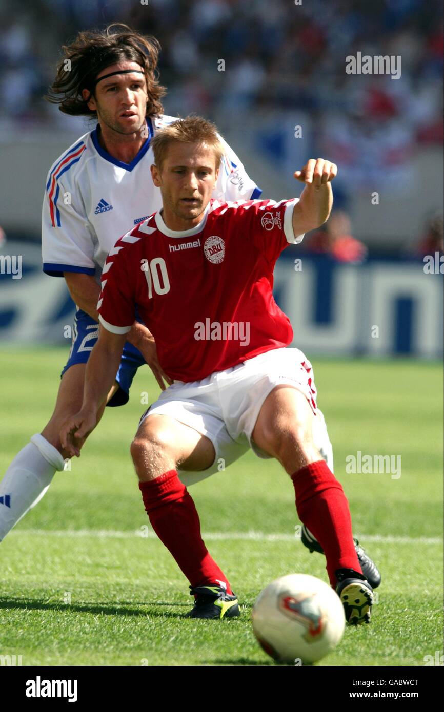Soccer FIFA World Cup 2002 Group A Denmark v France. Denmark's