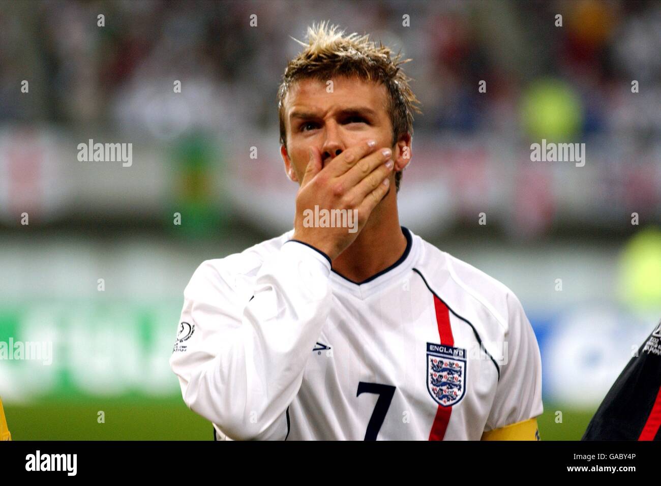 Soccer FIFA World Cup 2002 Second Round Denmark v England Stock