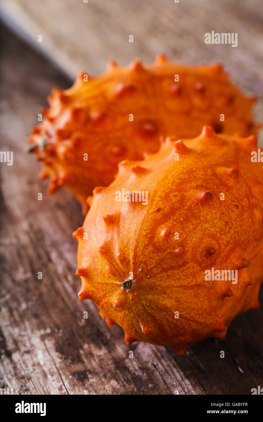 Horned melon Stock Photo Alamy