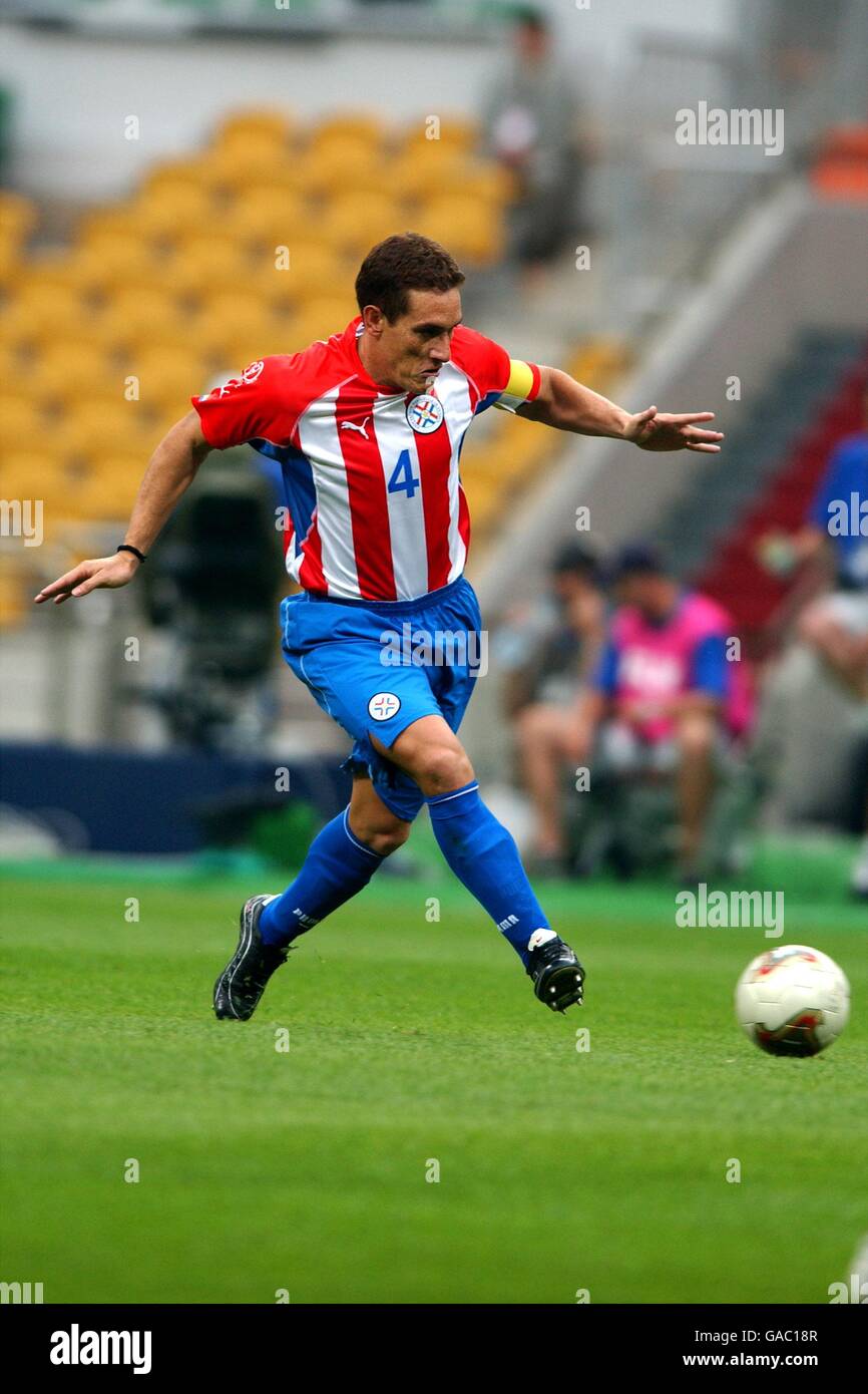 Soccer FIFA World Cup 2002 Group B Paraguay v South Africa Stock