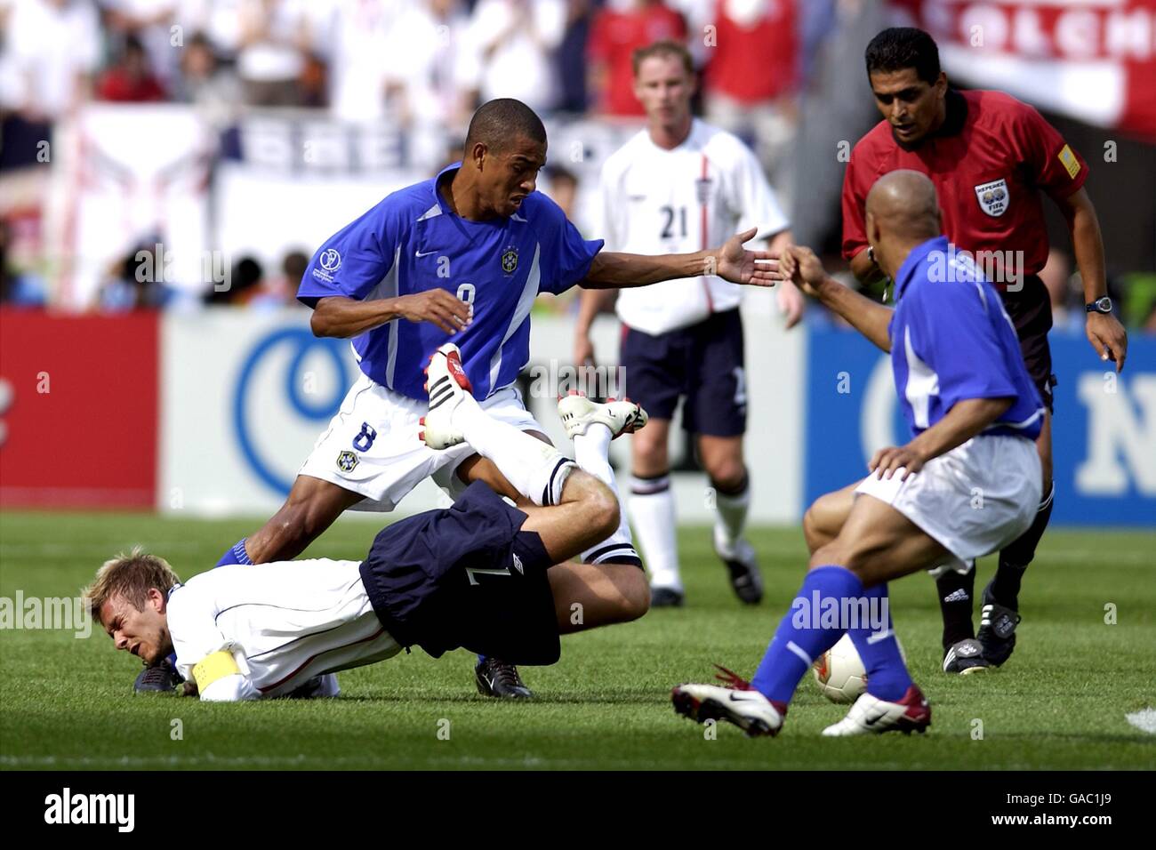 Soccer - FIFA World Cup 2002 - England v Brazil - Quarter