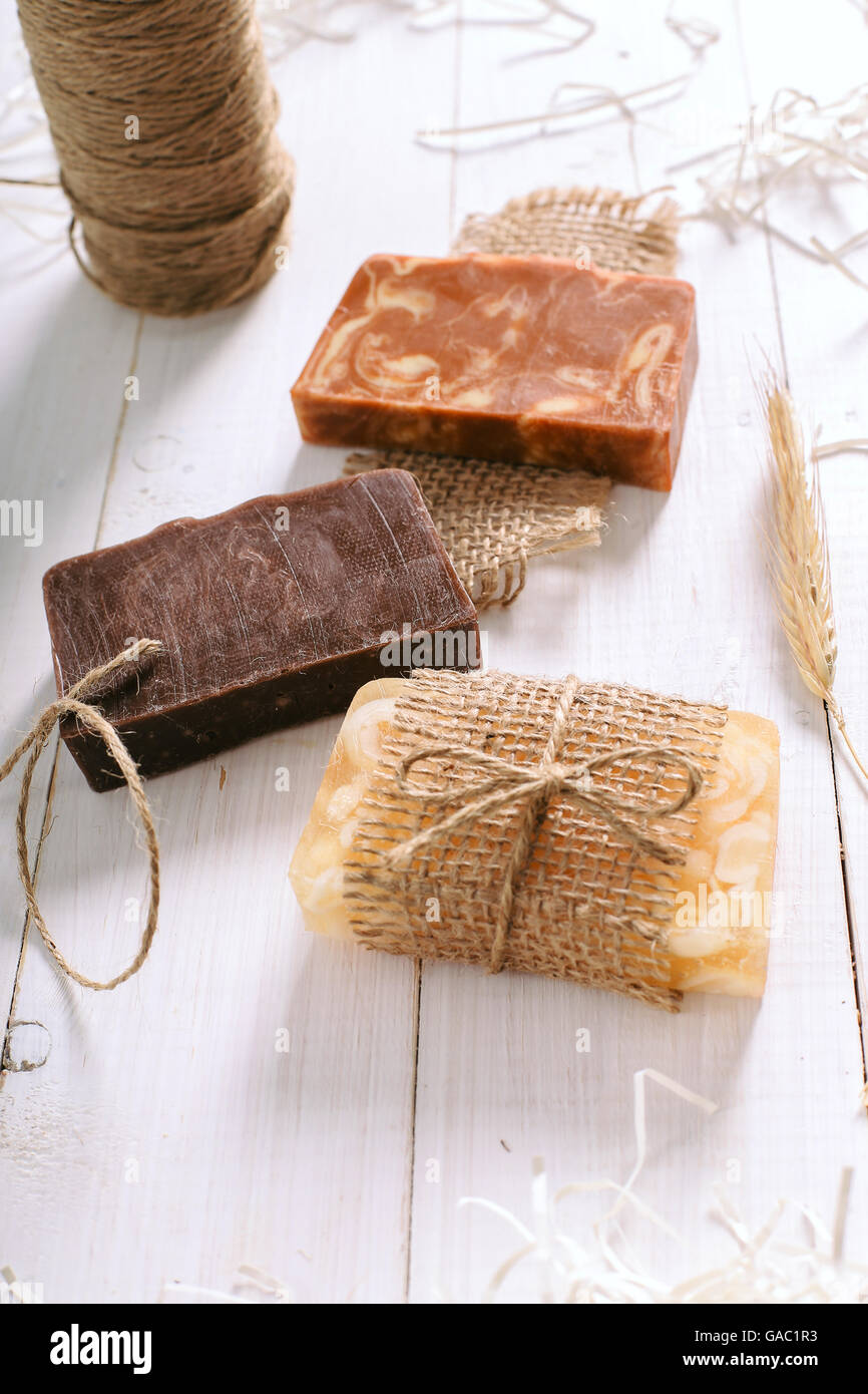 Rustic soap packaging hi-res stock photography and images - Alamy