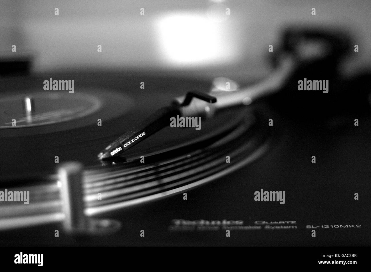 Detail of Record Needles Stock Photo Alamy