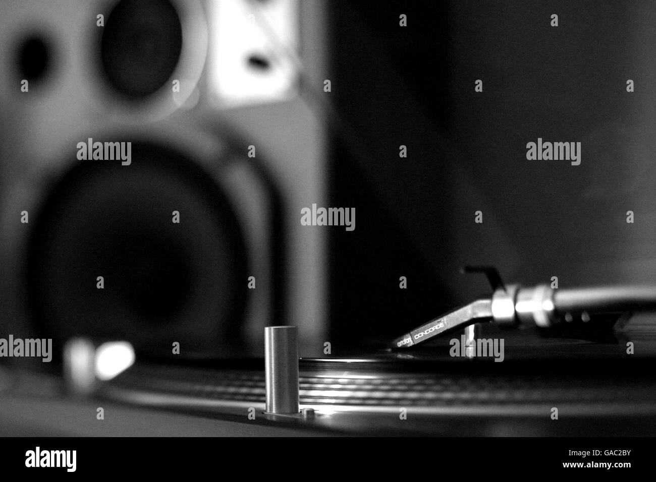 Detail of Record Needles Stock Photo Alamy