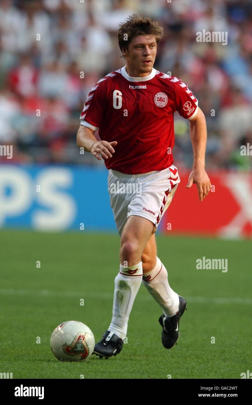 Soccer - FIFA World Cup 2002 - Group A - Uruguay v Denmark. Thomas Helveg, Denmark Stock Photo