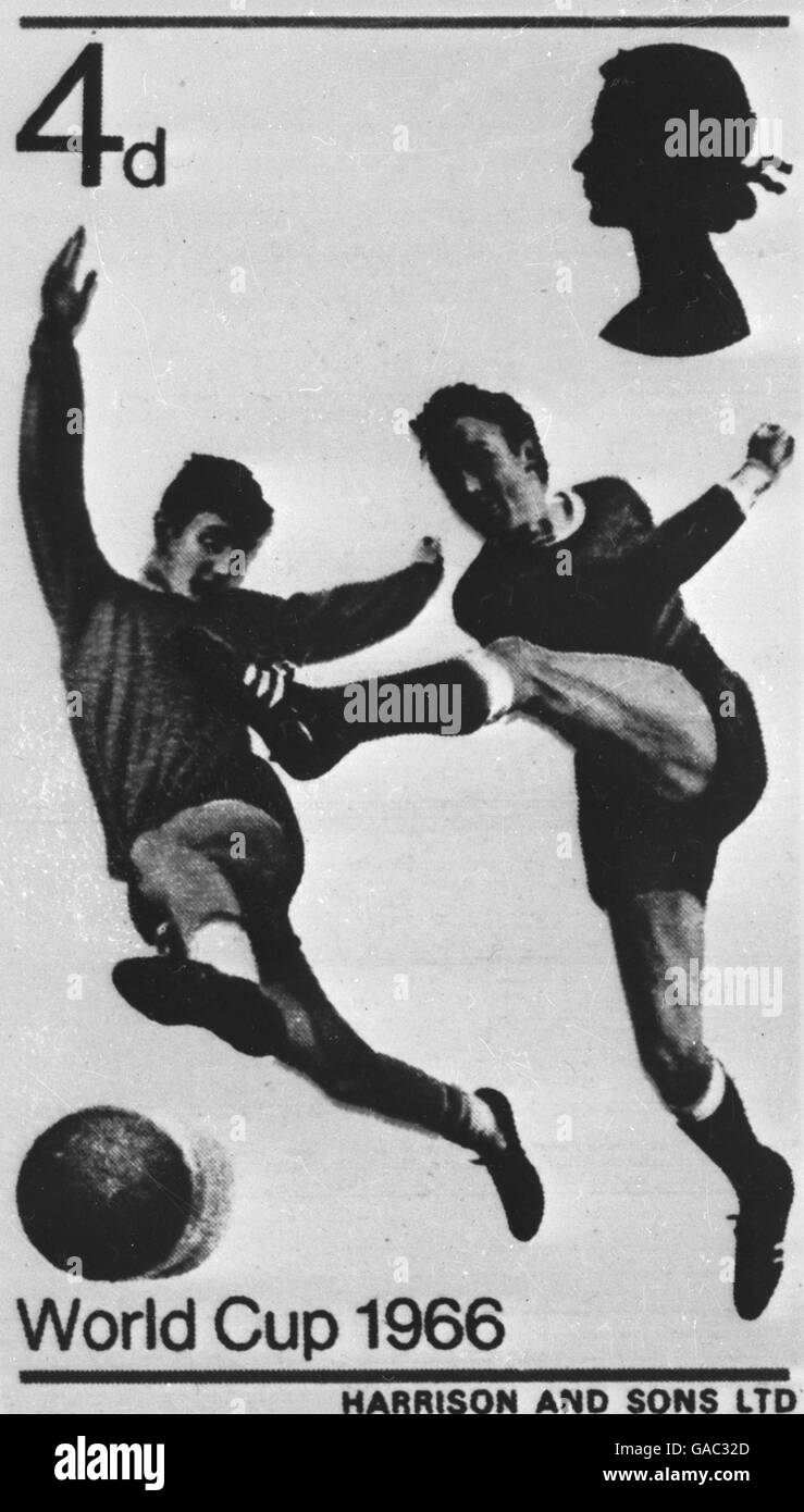 The design for one of official world cup stamps Black and White Stock Photos & Images Alamy