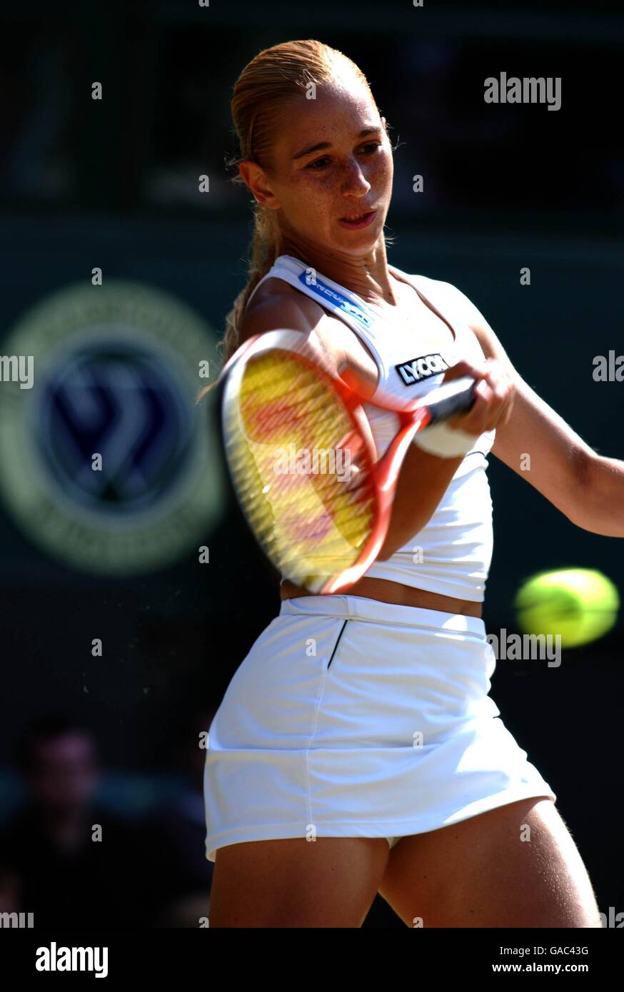 Rossana neffa de los rios returns a shot to monica seles hires stock