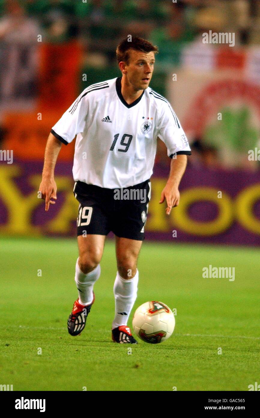 Soccer - FIFA World Cup 2002 - Group E - Germany v Ireland. Bernd Schneider, Germany Stock Photo