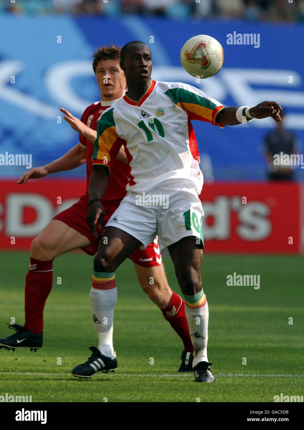 Soccer - World Cup 2002 - Group A - Denmark v Senegal Stock Photo
