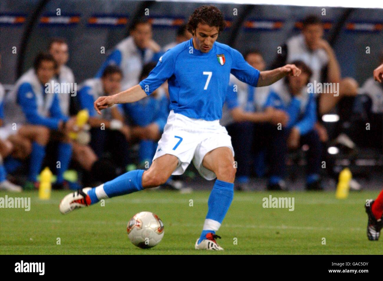 Soccer - FIFA World Cup 2002 - Group G - Italy v Ecuador. Alessandro Del Piero, Italy Stock Photo