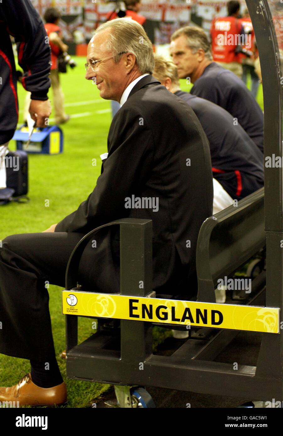 England manager sven goran eriksson watches the game against argentina ...