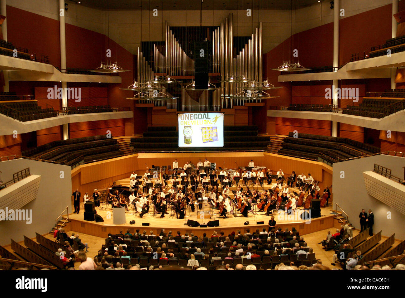 Soccer - PFA Centenary Event - The Halle Orchestra Plays Football - Bridgewater Hall, Manchester Stock Photo