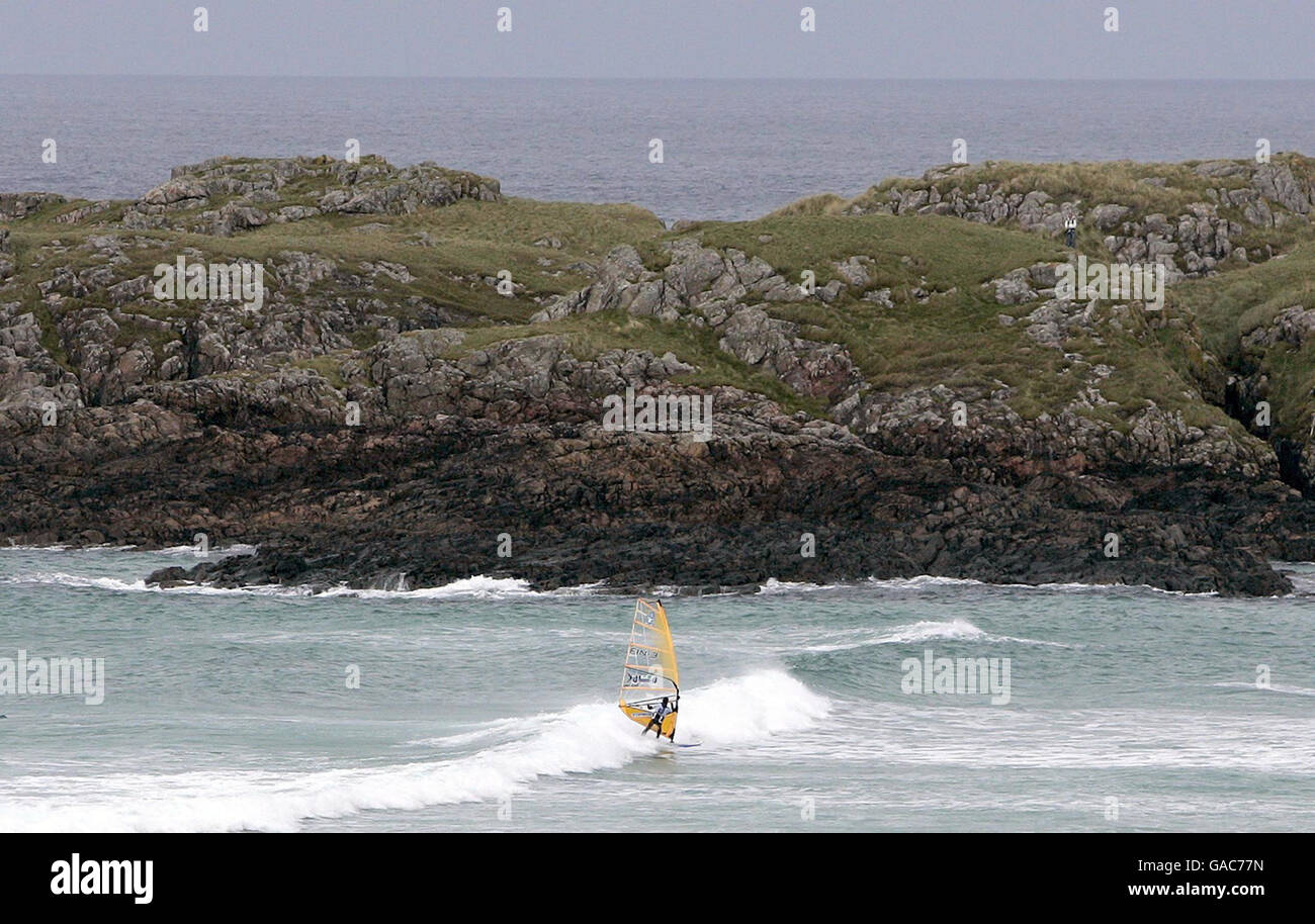 Windsurfing Corona Extra PWA World Cup Isle of Tiree Stock Photo