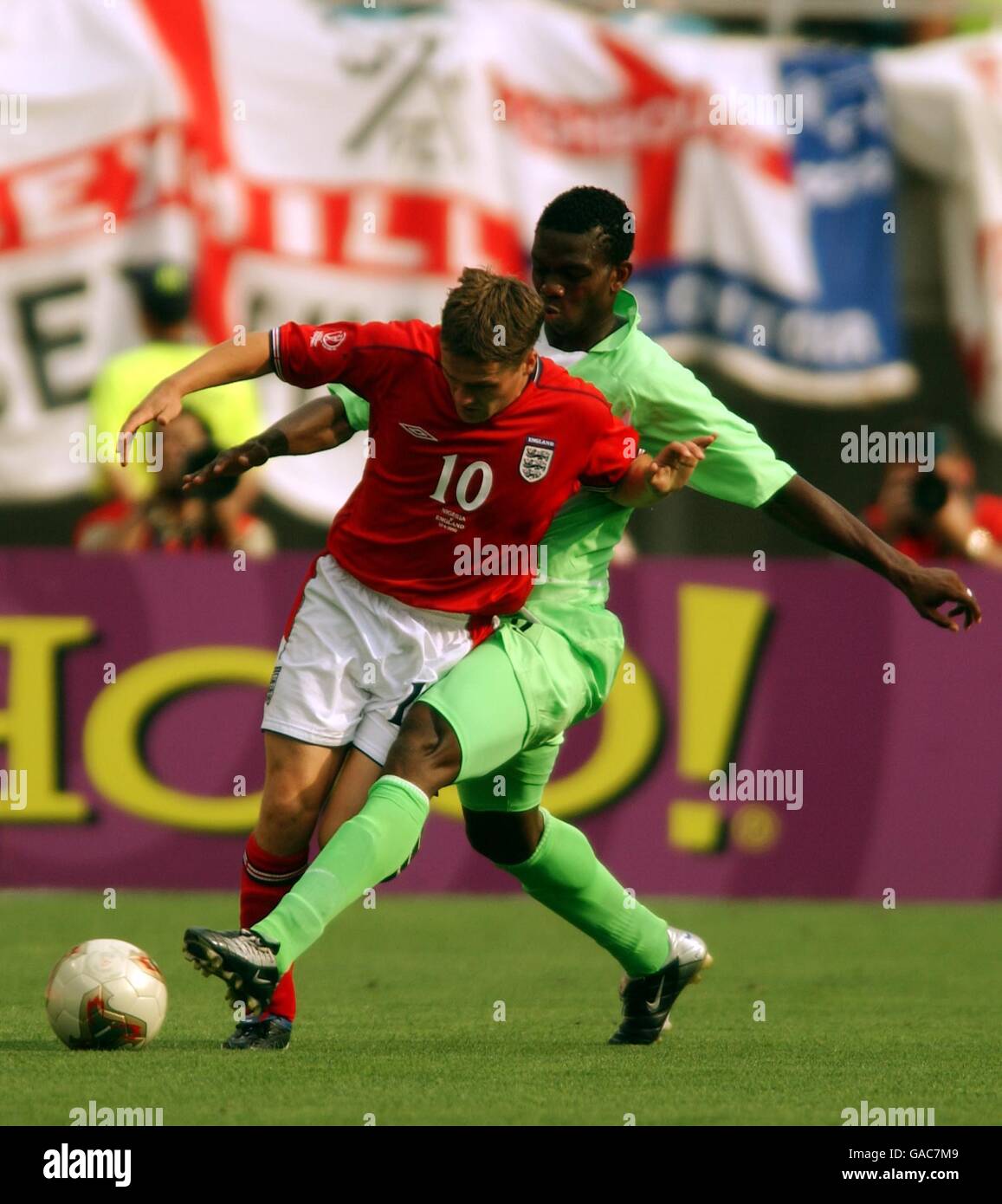 Soccer - FIFA World Cup 2002 - Nigeria v England - Group F Stock Photo