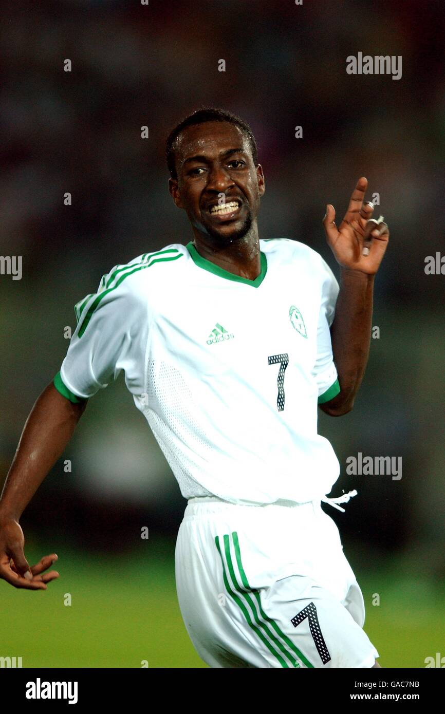 Soccer - FIFA World Cup 2002 - Group E - Saudi Arabia v Ireland. Ibrahim Al Shahrani, Saudi Arabia Stock Photo