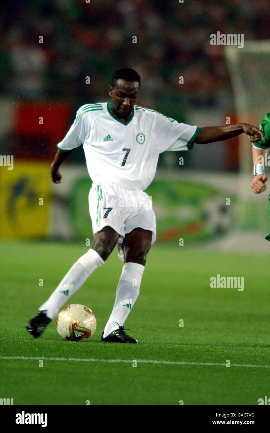 Soccer - FIFA World Cup 2002 - Group E - Saudi Arabia v Ireland. Ibrahim Al Shahrani, Saudi Arabia Stock Photo