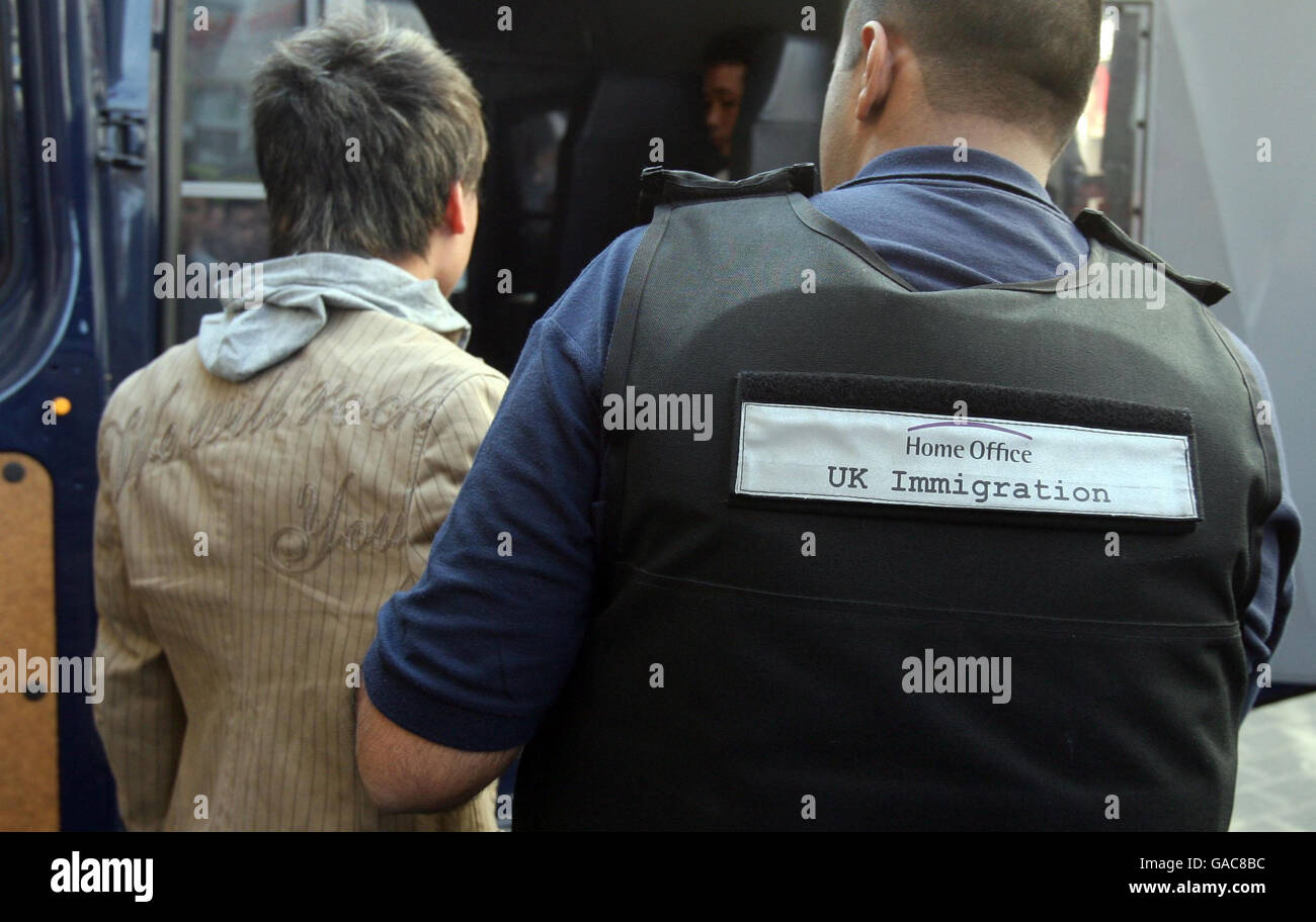 Immigration raids in Chinatown, London Stock Photo - Alamy