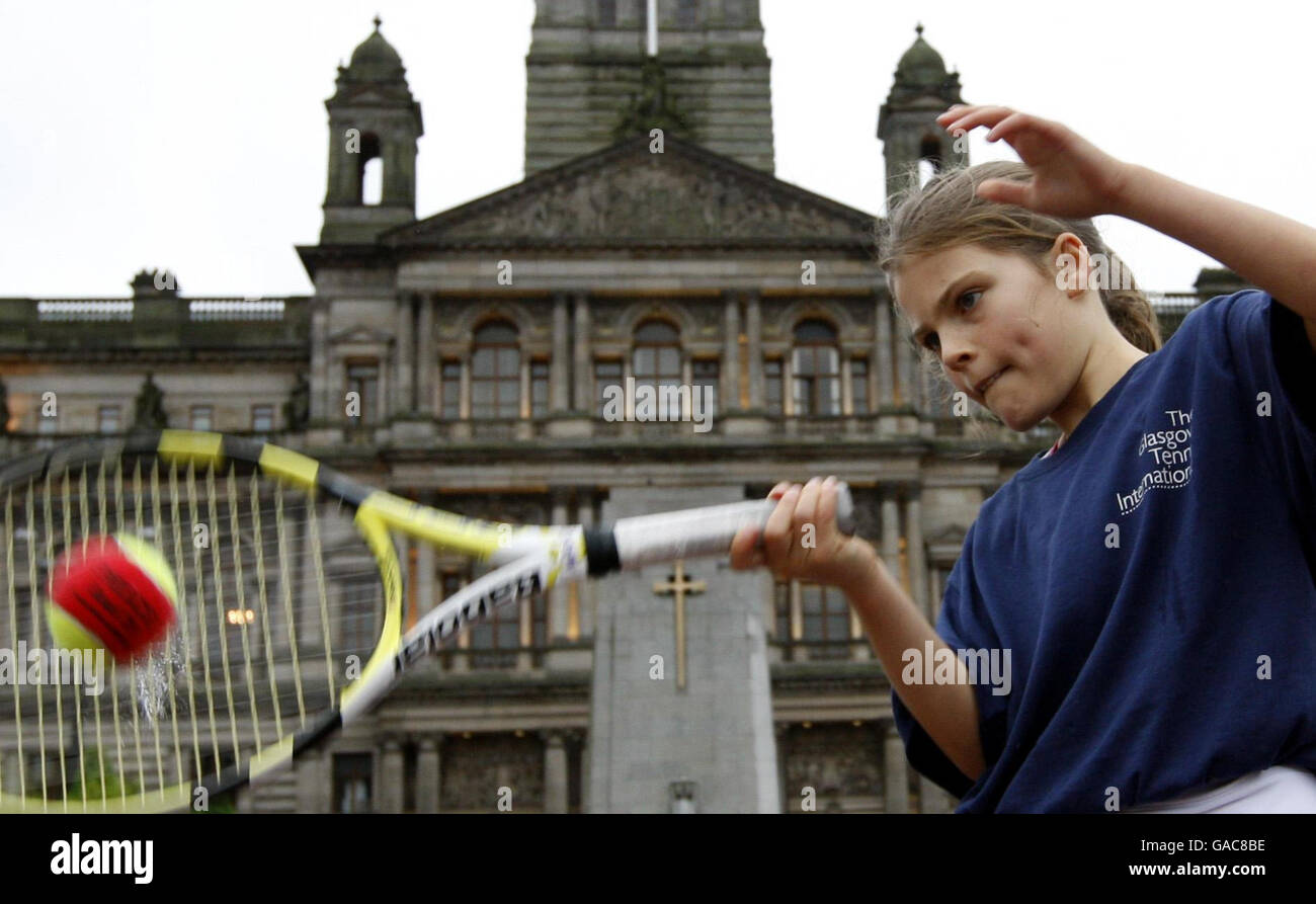 Glasgow Tennis International Stock Photo Alamy