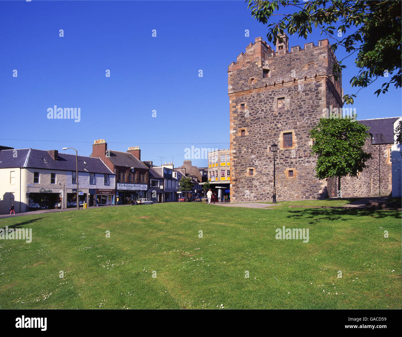 castle of St John situated in the centre of Stranraer, Dumfries & Galloway Stock Photo