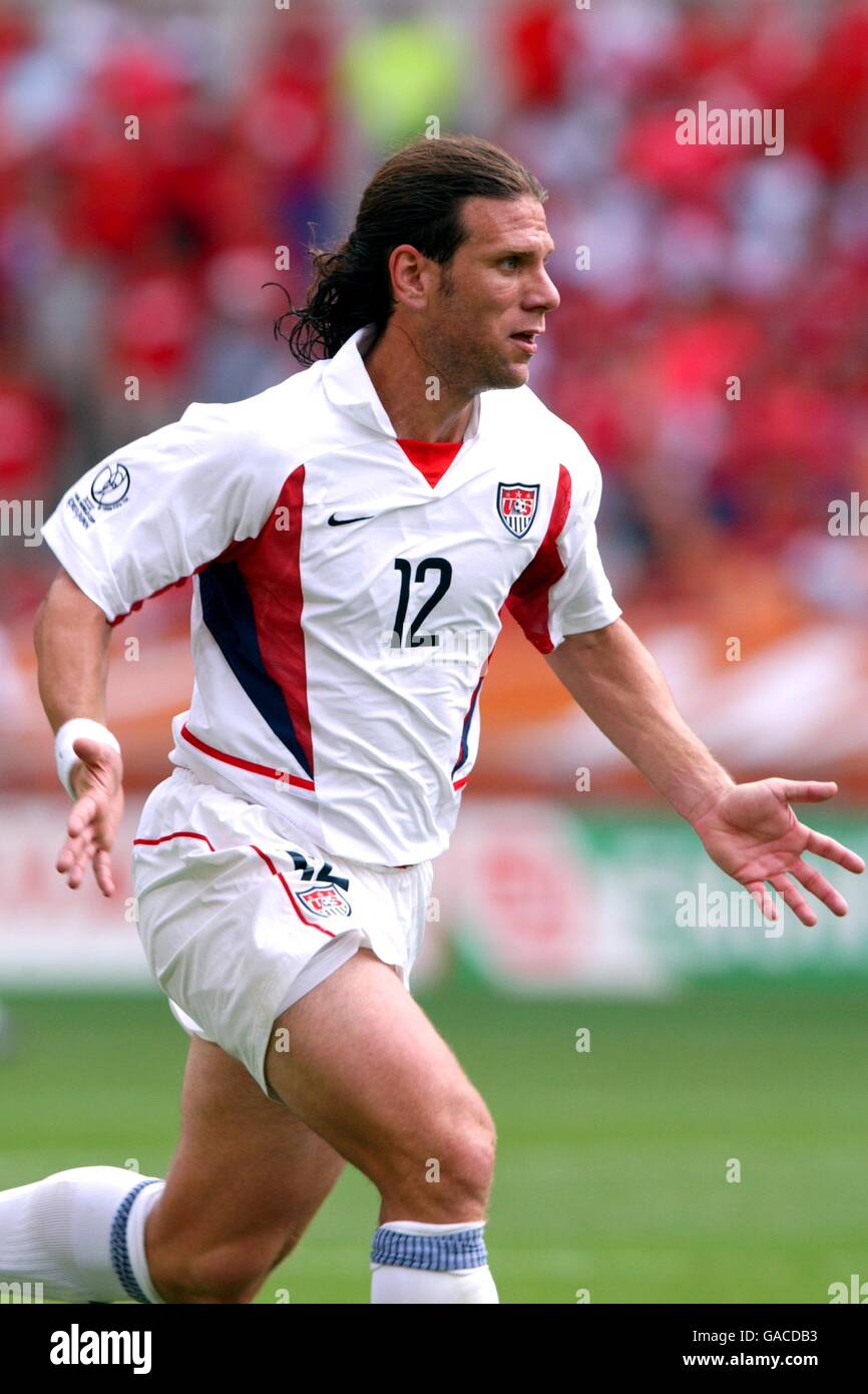 Soccer -FIFA World Cup 2002 - Group D - Republic Of Korea v USA. Jeff Agoos, USA Stock Photo