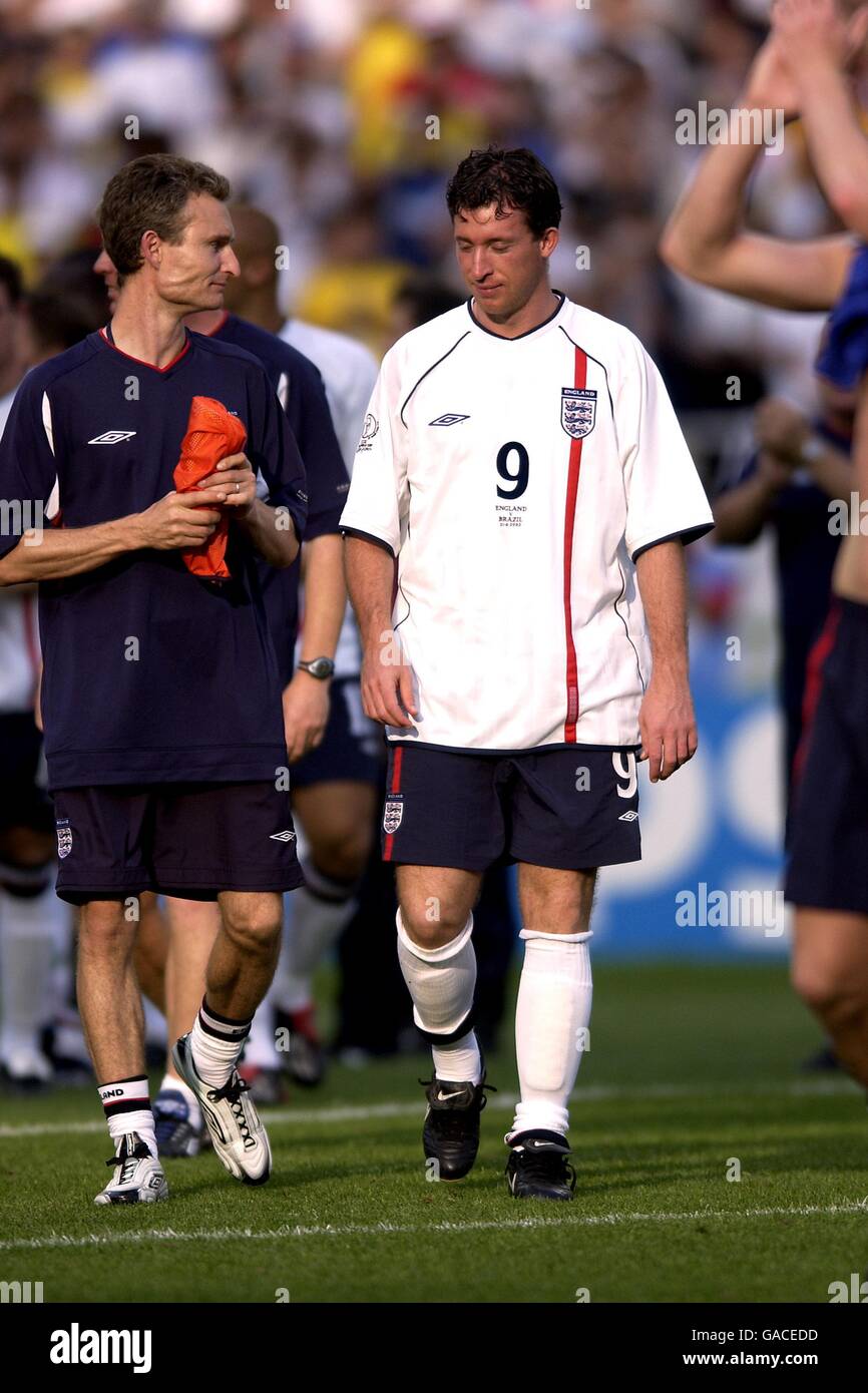Soccer - FIFA World Cup 2002 - Quarter Final - England v Brazil Stock Photo