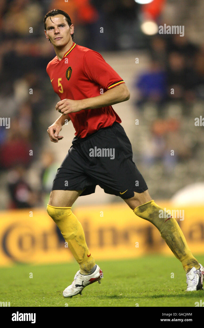 Soccer - UEFA European Championship 2008 Qualifying - Group A - Belgium v Finland - Koning Boudewijn Stadion. Daniel Van Buyten, Belgium Stock Photo