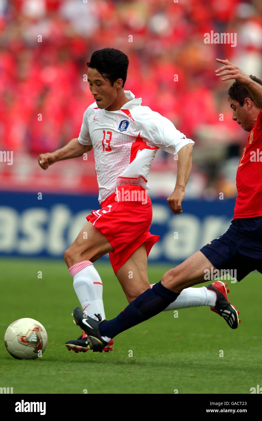 Soccer -Fifa World Cup 2002 - Quarter Final - Spain v Republic of Korea Stock Photo