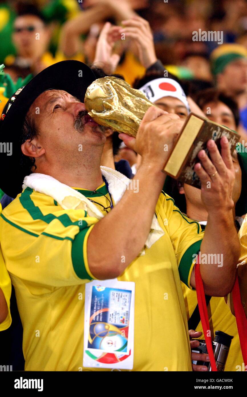 Brazil kisses the trophy hi-res stock and -
