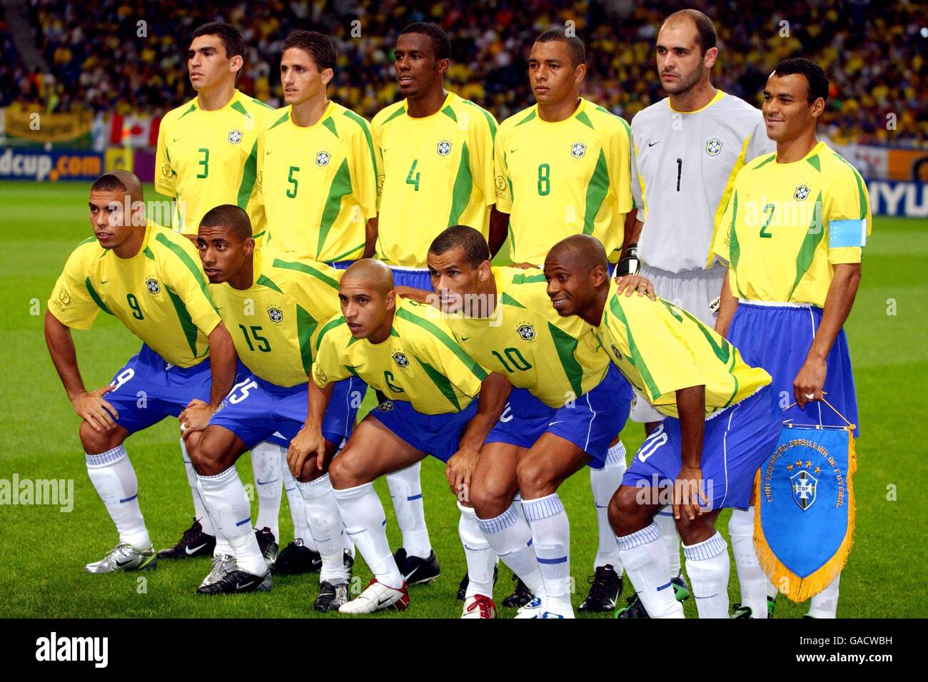 Brazil - 2002 World Cup Champions, 8x10 Team Photo